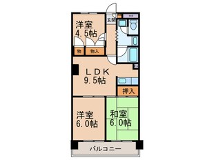 山久マンション塩野の物件間取画像